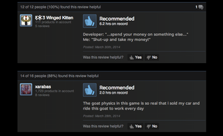 Illustration for article titled Goat Simulator, As Told By Steam Reviews